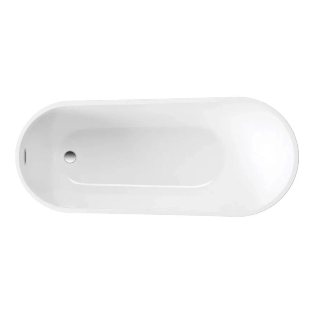 Vasca da bagno free standing bianca con piletta e troppopieno cm 170 *** confezione 1