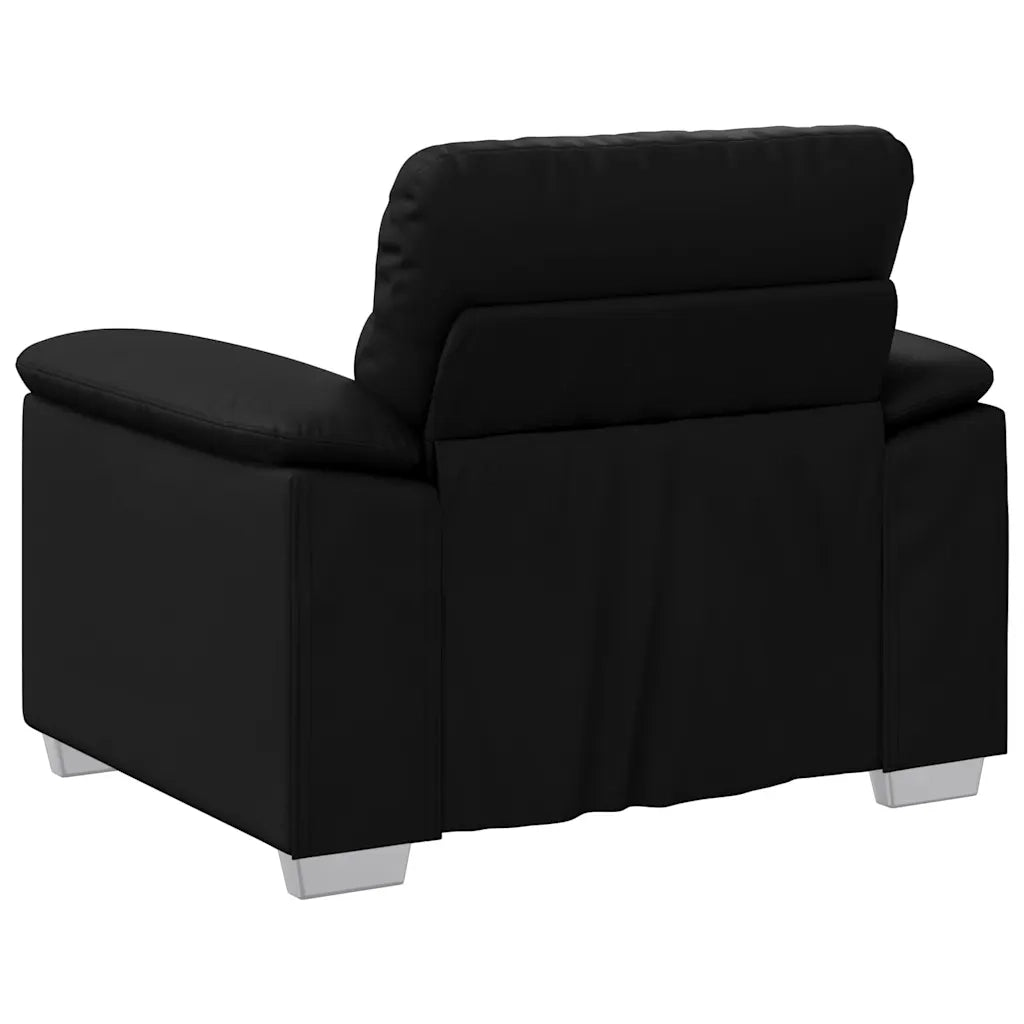 Poltrona | Sedia Relax Nera 100x81x84 cm in Similpelle