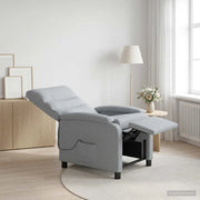 Poltrona Massaggiante Grigio Chiaro Tessuto 42034909