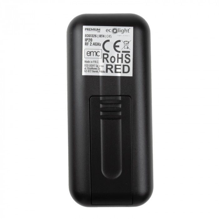 Telecomando RF RT4 touch strisce LED RGBW nero Ecolight