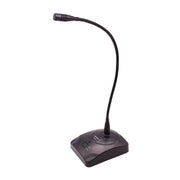 Trade Shop - Microfono Professionale Da Tavolo Wg800 Cavo Basetta E Collo Di Cigno Snodabile -