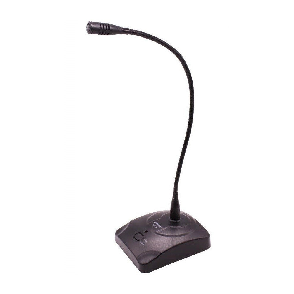 Trade Shop - Microfono Professionale Da Tavolo Wg800 Cavo Basetta E Collo Di Cigno Snodabile -