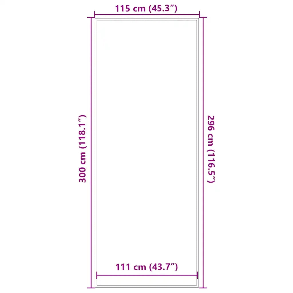 Zerbino | Tappetino Marrone 115x300 cm