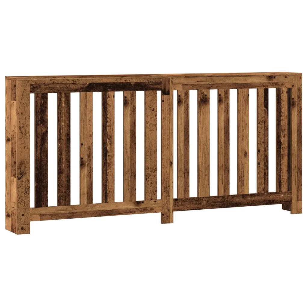Copritermosifone moderno pratico mensola 175 x 20 x 82 cm legno multistrato vecchio legno 02_0049841