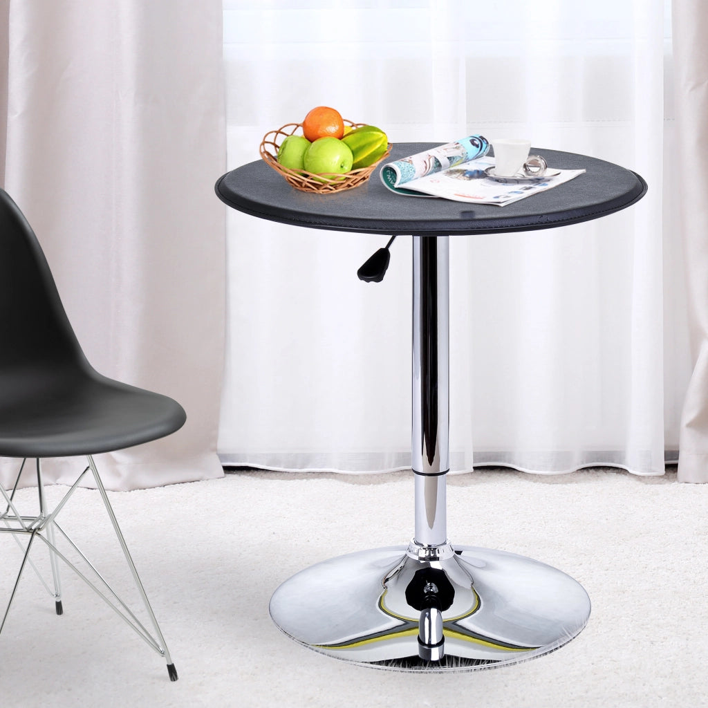 Tavolino da bar rotondo ¨C Minimal ¨C nero, metallo, ?63x67-93cm