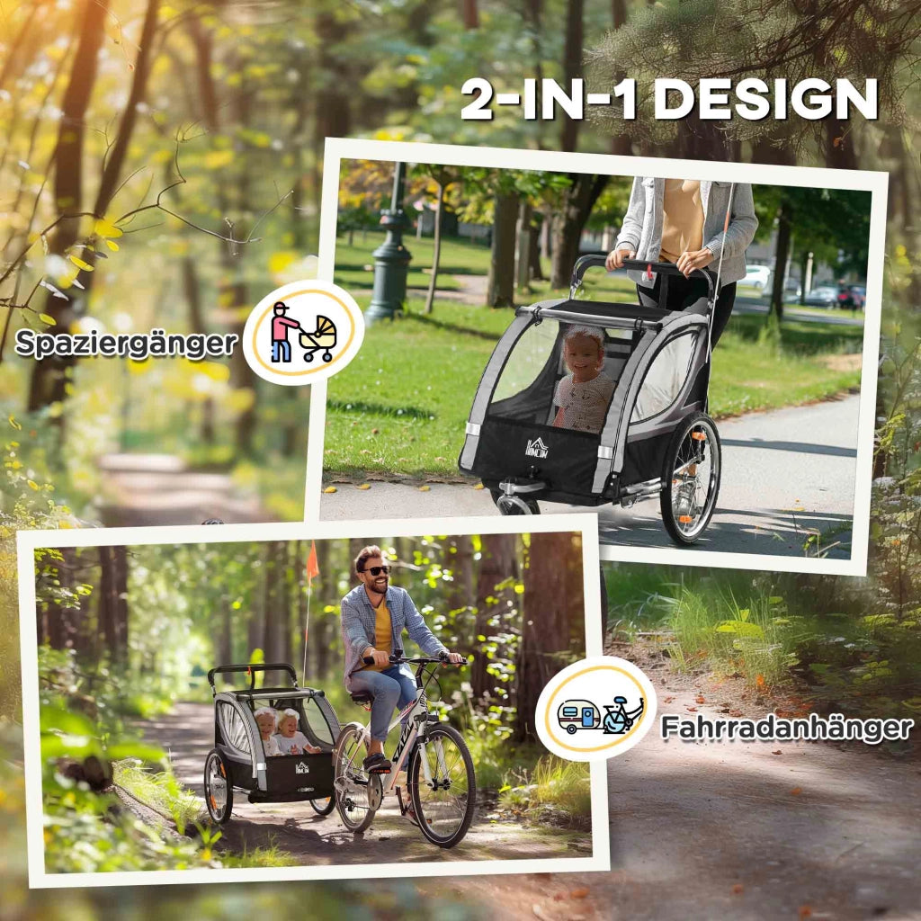 Carrello per bambini ¨C Minimal ¨C Grigio/Nero
