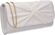 Borsa Clutch per Donna in Bianco