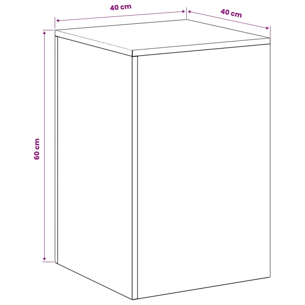 Supporto per piante 2 pcs Bianco 40 x 40 x 60 cm Acciaio 8012533