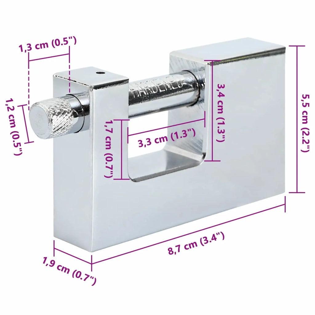 Lucchetto 6 pz Argento Acciaio CFW1570097