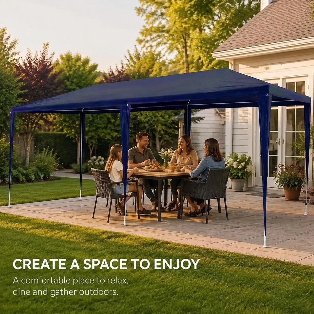 Party Tent 3x6 M PE Blue
