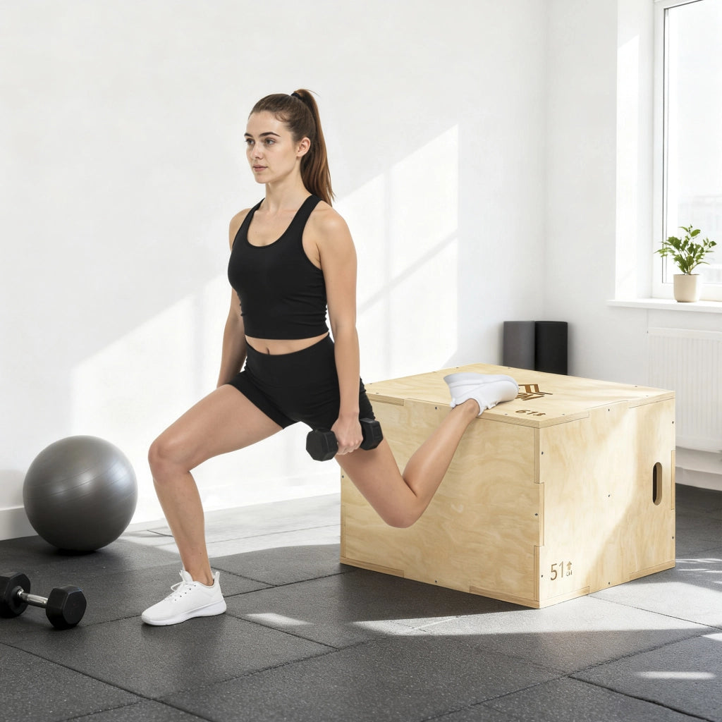 Box Jump Pliometrico 3 in 1 ¨C Xylo ¨C 51/61/76cm Legno