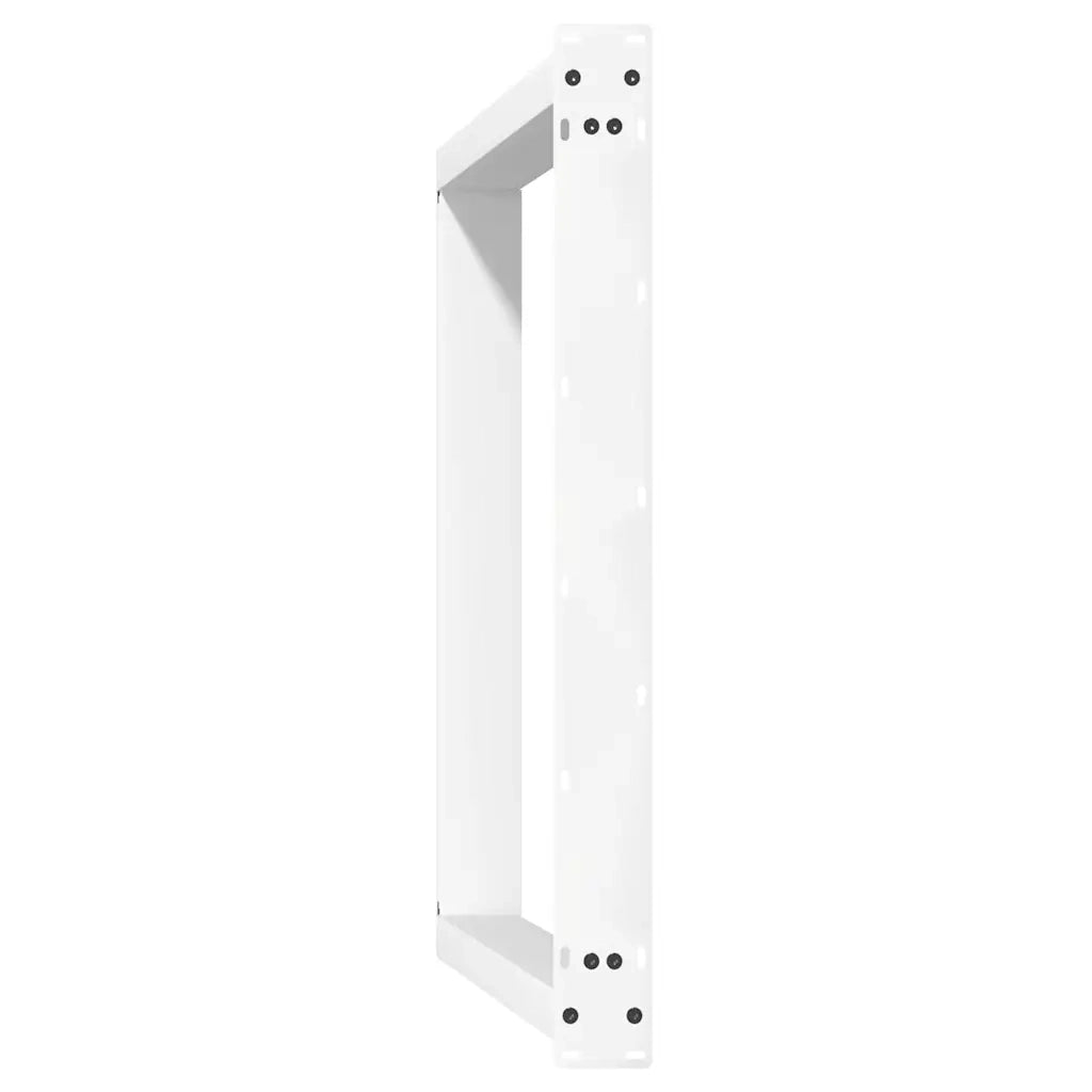 Gambe per tavolo da pranzo forma U 2 pz bianche 90x(72-73) cm 4012801