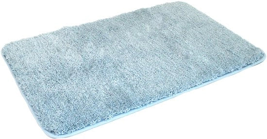 Badmat microvezel 50x80 cm, colore luce azzurro