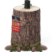 Base Supporto per Albero di Natale Tronco Natalizio 55 cm Realistico Universale