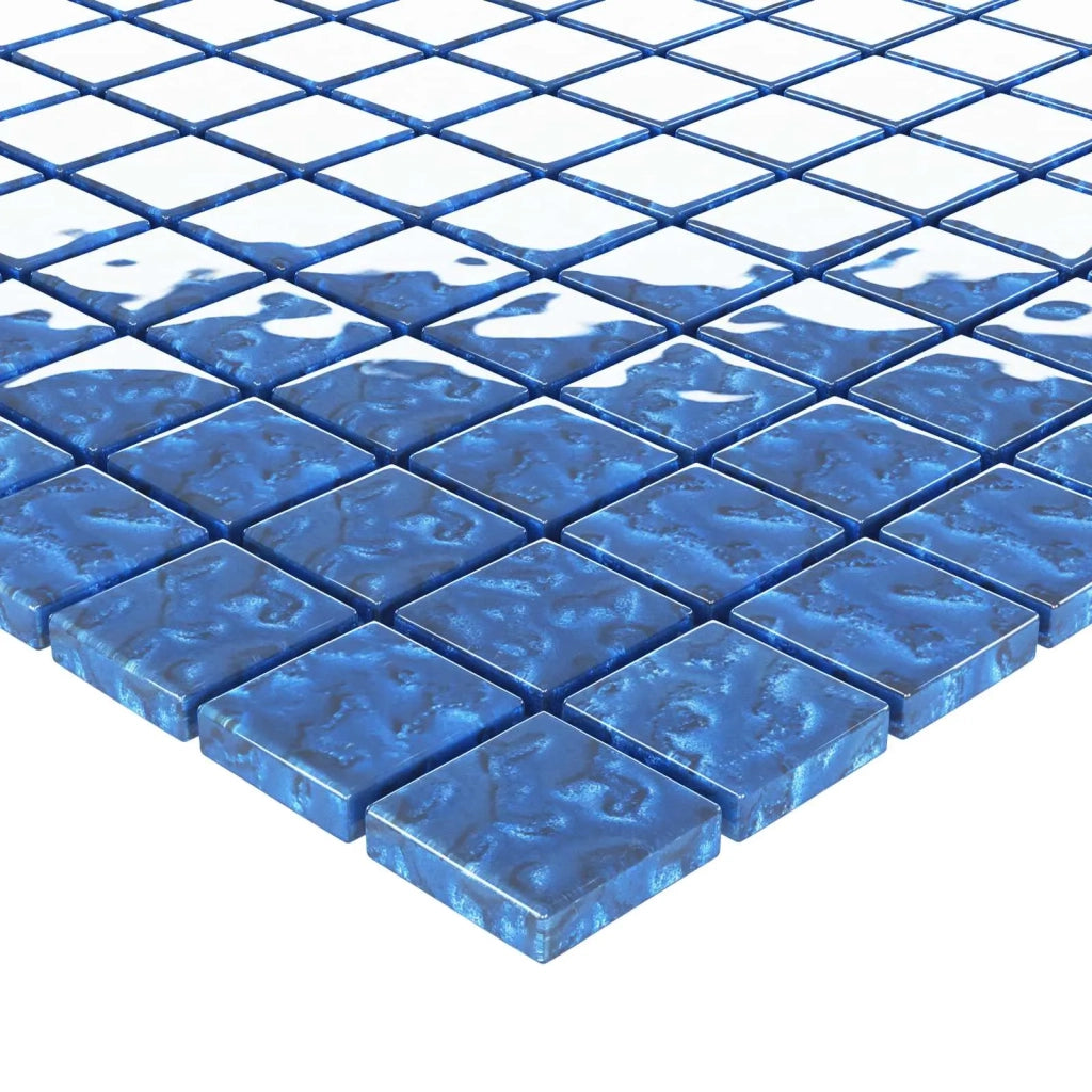 Piastrella Mosaic 11 pcs Blu 50 x 50 cm Vetro 42046762