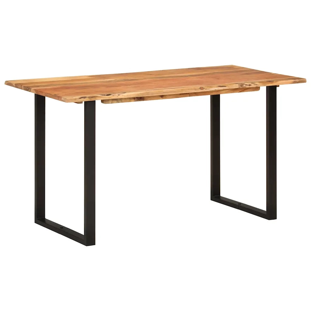 Tavolo da Pranzo 140x70x76 cm in Legno Massello di Acacia 286474