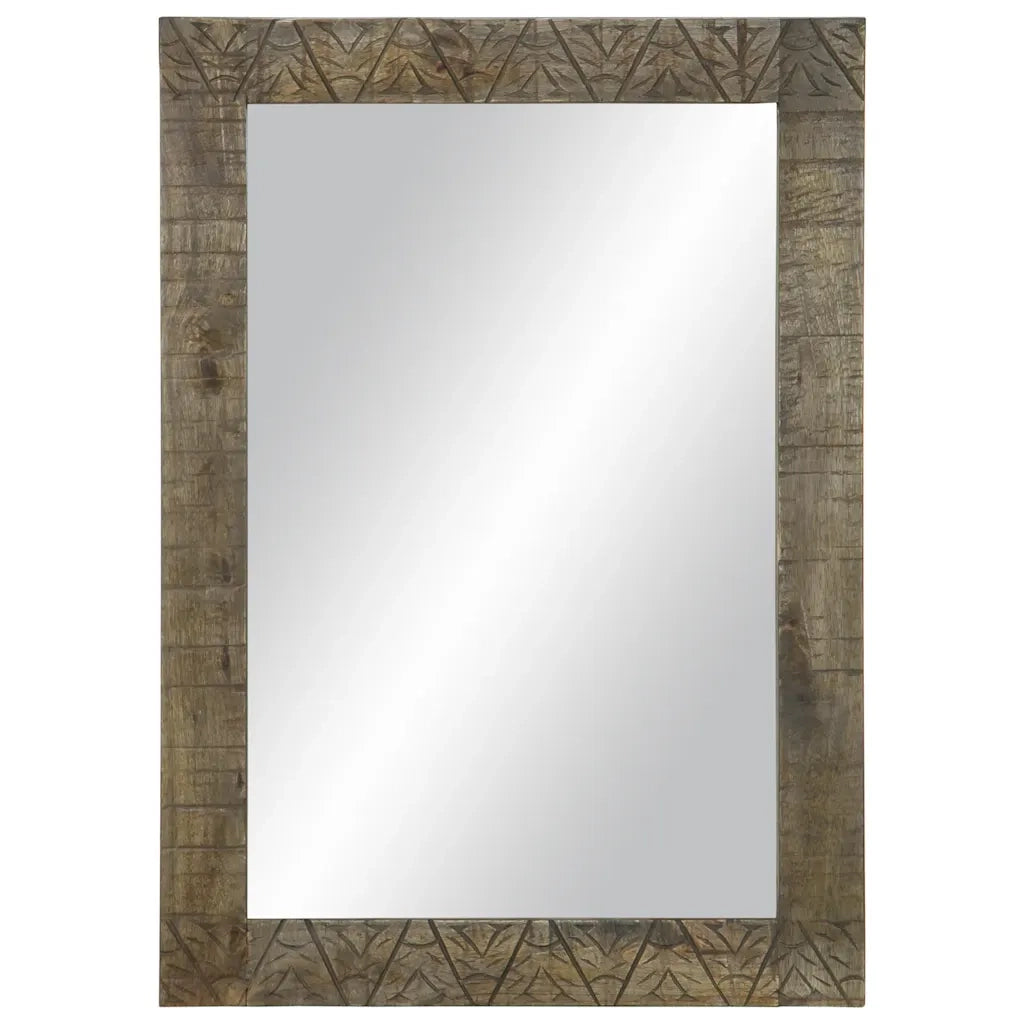 Specchio da bagno-Specchio per Bagno 50x2,5x70 cm in Legno Massello di Mango