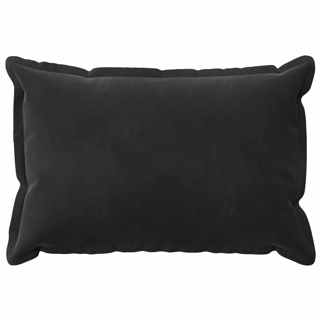Federa 2 pcs HOUTEN Nero 50 x 75 cm Velluto 919753