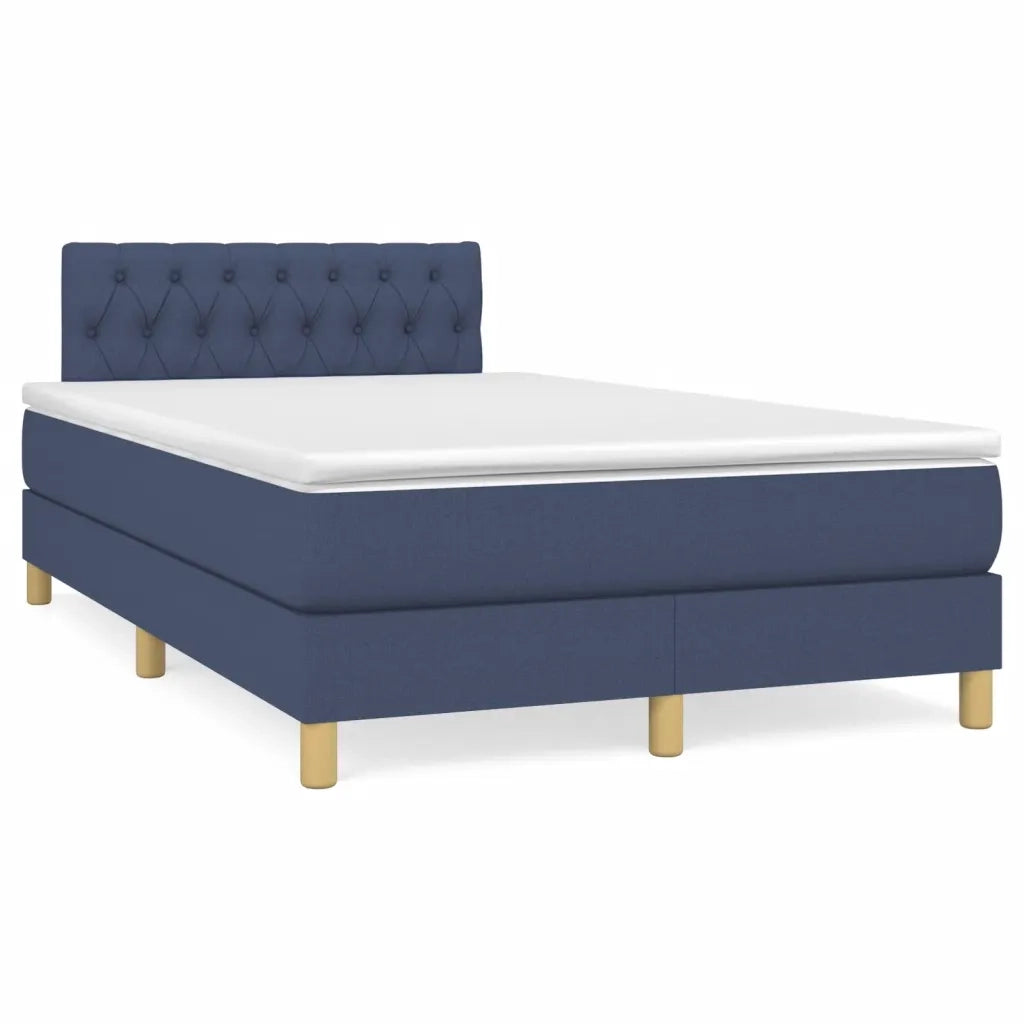 Giroletto a Molle con Materasso Blu 120x190 cm in Tessuto 3269799