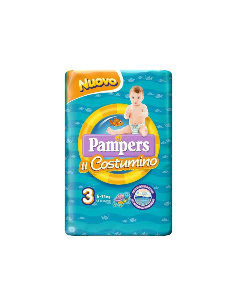 PANNOLINI PAMPERS IL COSTUMINO MIDI 12 PEZZI TAGLIA 3