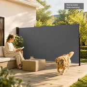 Extendable Side Awning, Anthracite, 180x500 Cm