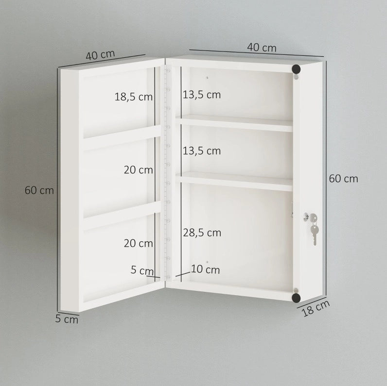 Armadio portaspezie richiudibile con 6 ripiani in acciaio per bagno o cucina, 40x18x60 cm