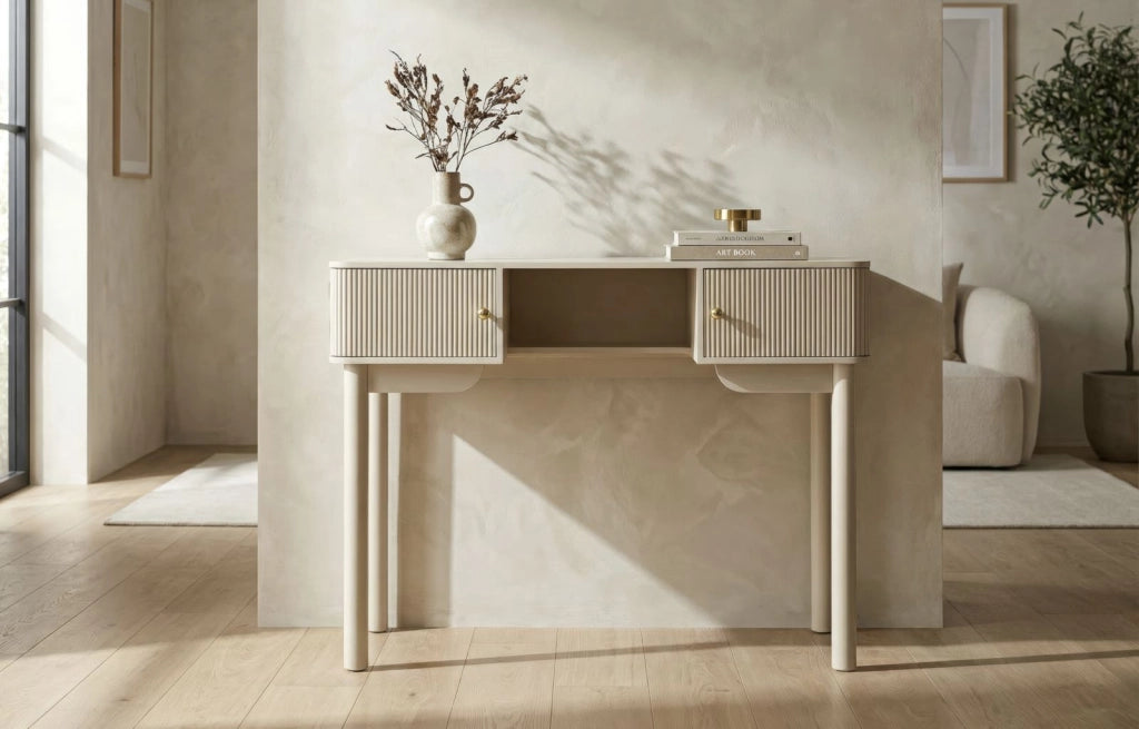 Toeletta Shy 110x40x80 cm in Pino e MDF e Ferro