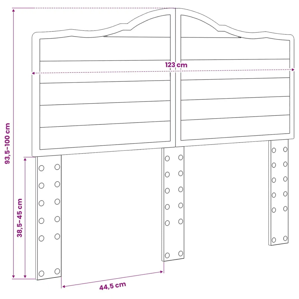 Testiera Bianco Legno ingegnerizzato 888022