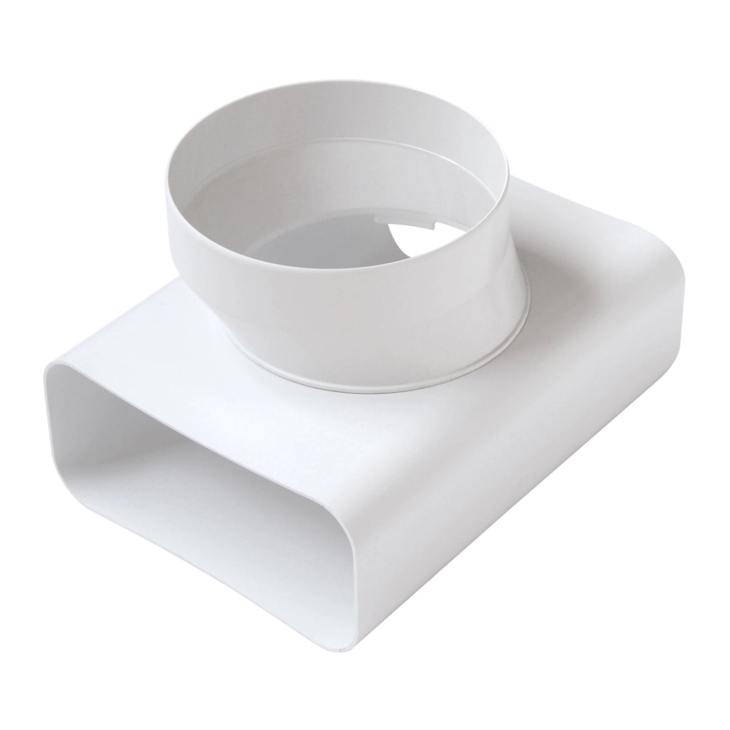 RACCORDO A T VT PER PASSAGGIO DA TUBO RETTANG. A TONDO- D.100 / 120x60 mm- FIRST- pezzi 1