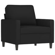 Poltrona | Sedia Relax Nero 60 cm Velluto