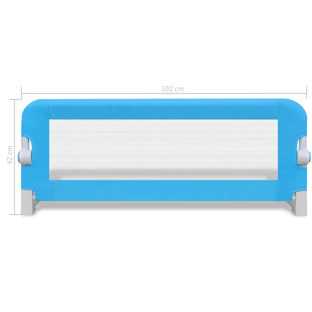 Sponde Letto per la Sicurezza dei Bambini 2 pz Blu 102x42 cm CFW9174334