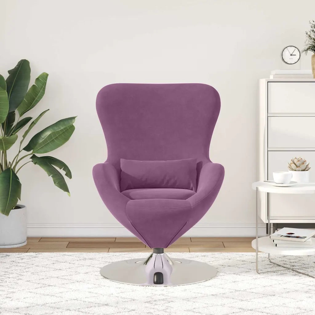 Divano Sedia-Poltrona uovo Viola Velluto