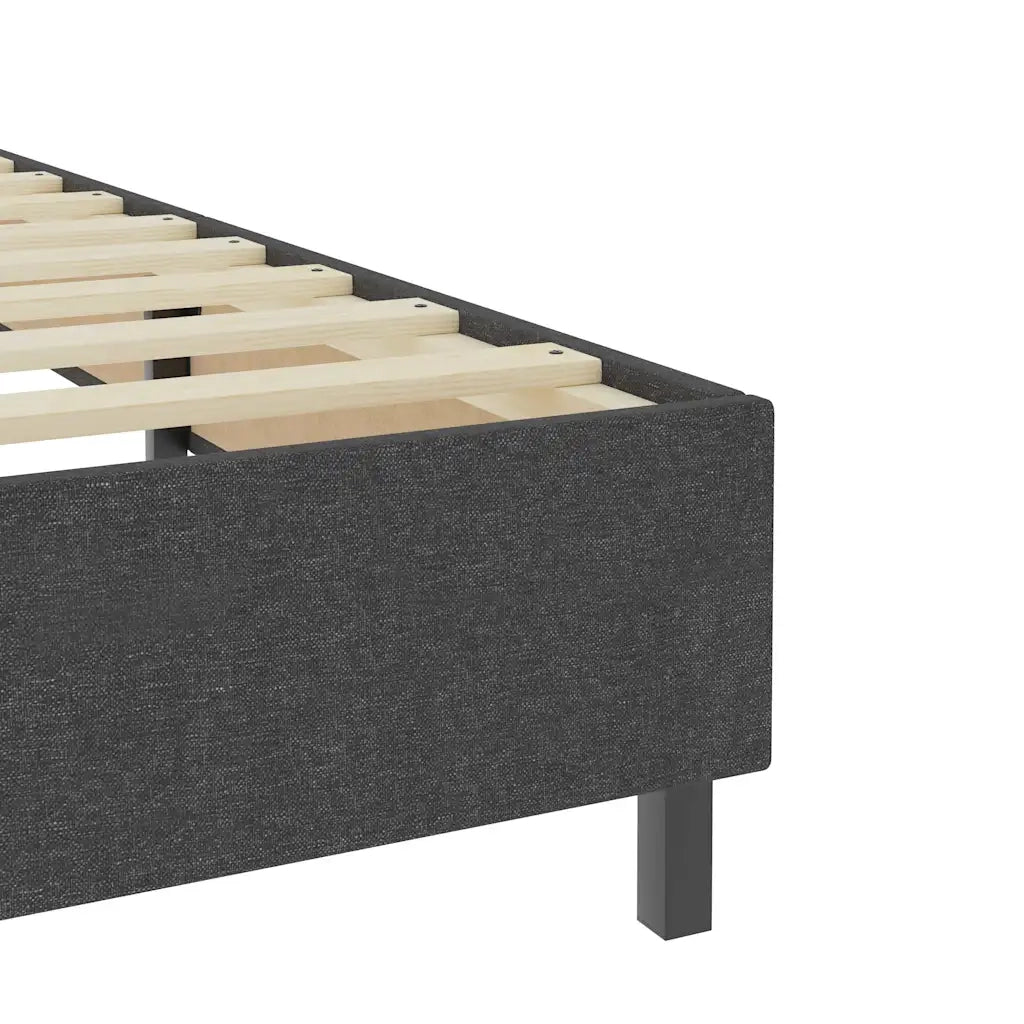 Letto a Molle Grigio in Tessuto 160x200 cm