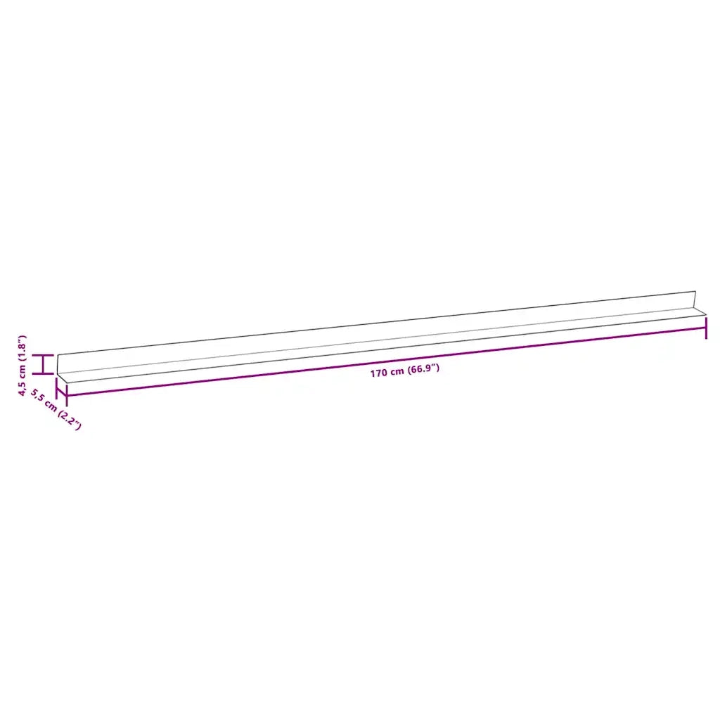 Profili Angolari per Decking in Alluminio 170 cm Argento 45017