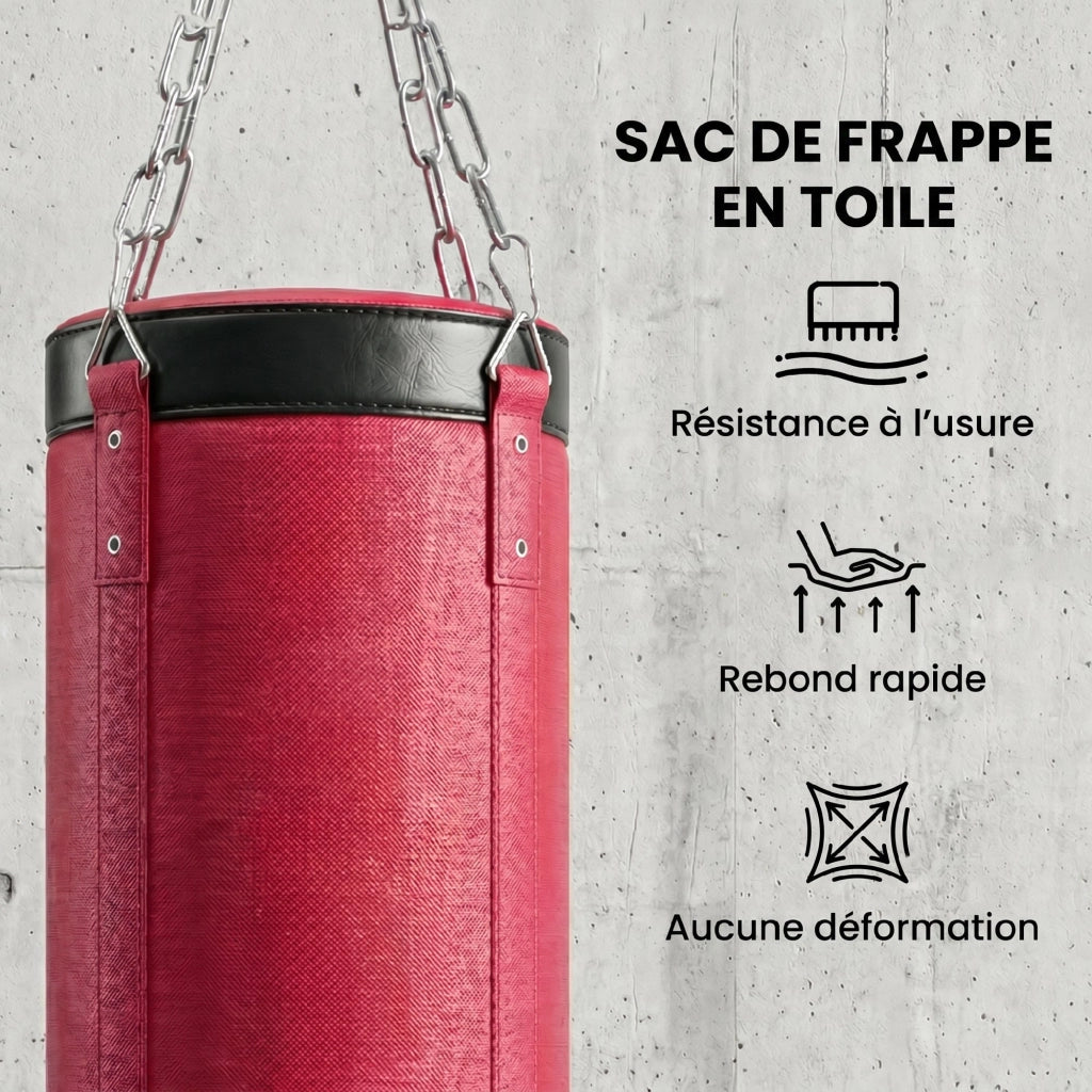 Supporto Sacco da Boxe Autoportante ¨C Xylo ¨C Base Zavorrata Regolabile 175x91x231cm Rosso