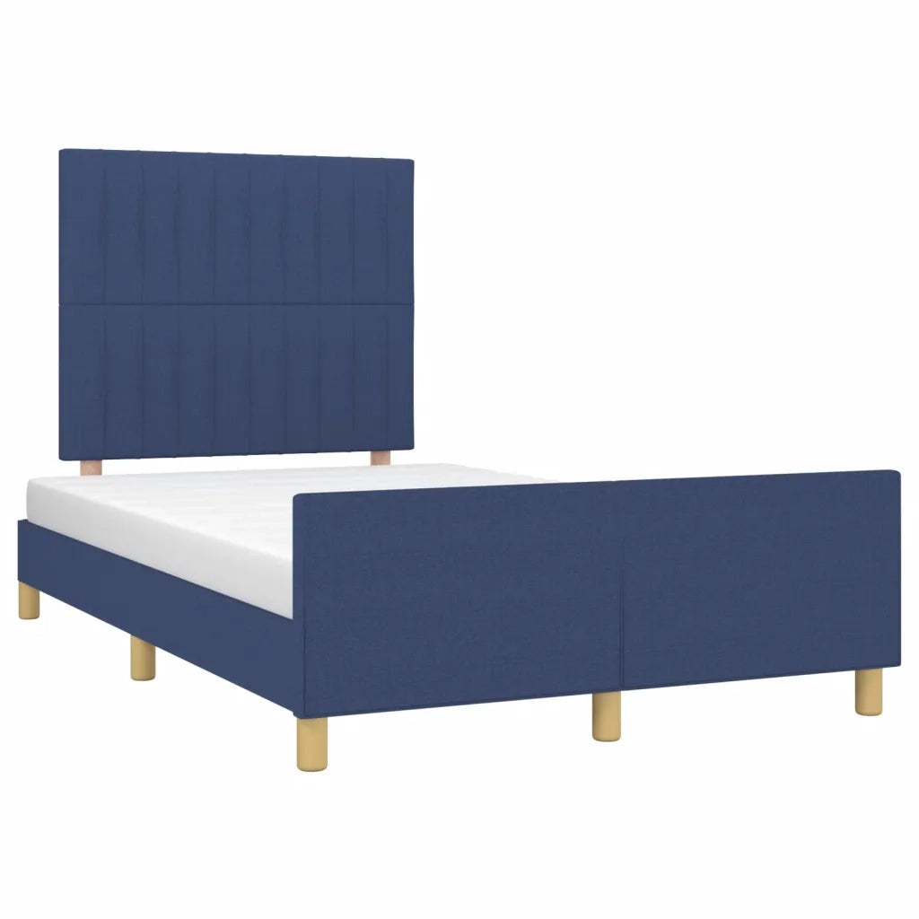 Giroletto senza Materasso Blu 120x200 cm in Tessuto