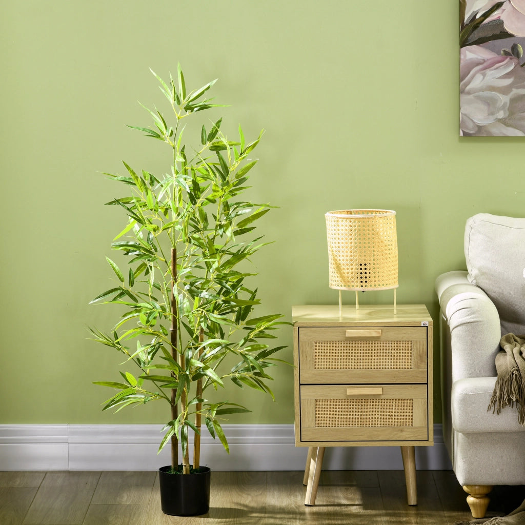 Pianta Artificiale di Bamb¨´ ¨C zephmum ¨C Verde 120 cm con Vaso