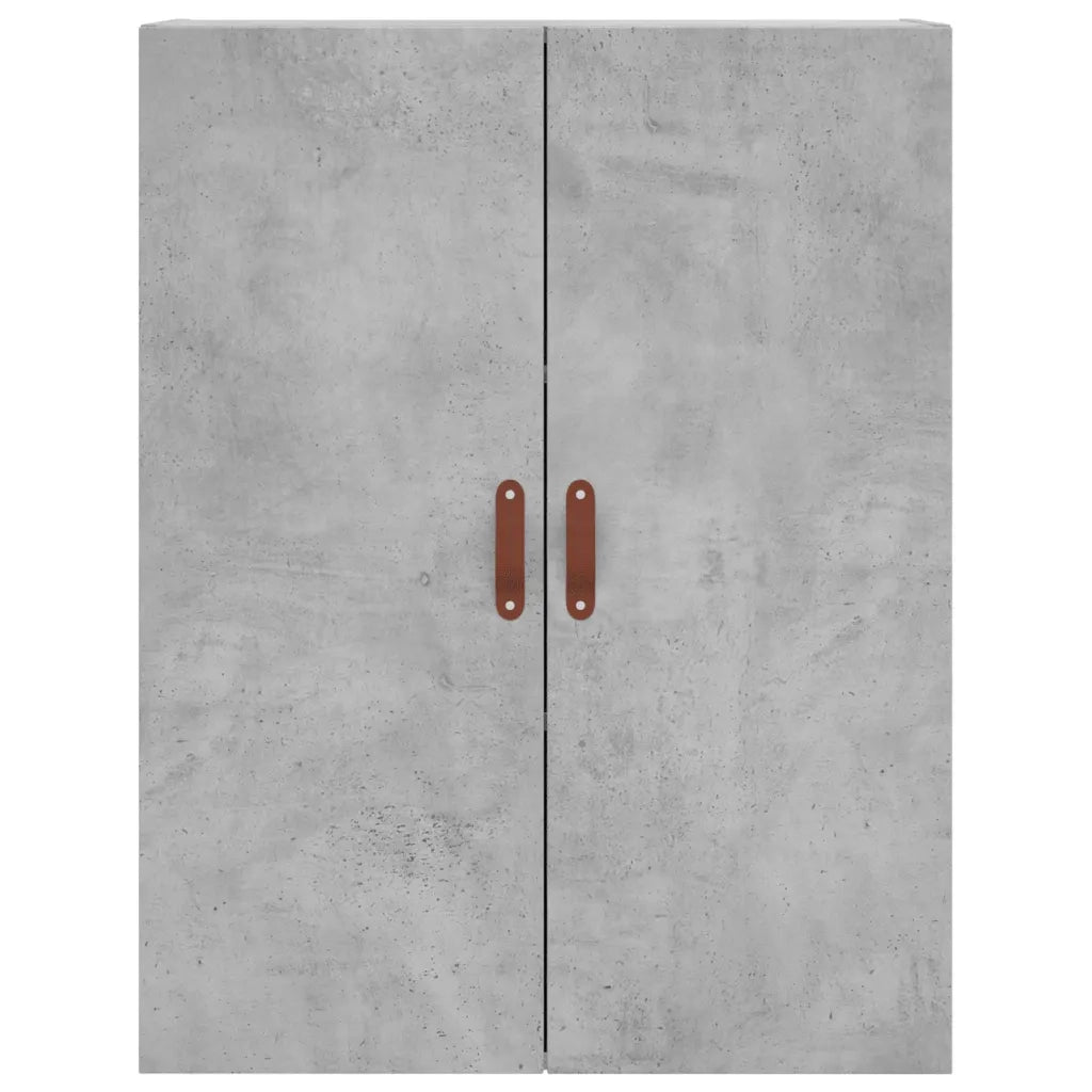 Credenza Grigio Cemento 69,5x34x180 cm in Legno Multistrato 3195935