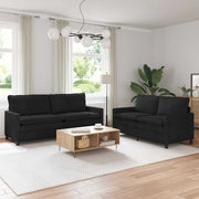 Set di divani 2 pcs Nero Velluto 3417150