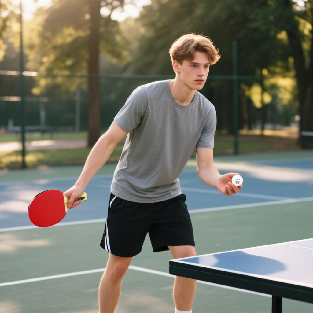 Set da ping pong 4 racchette 8 palline 1 borsa ¨C Minimal ¨C per amatori e principianti