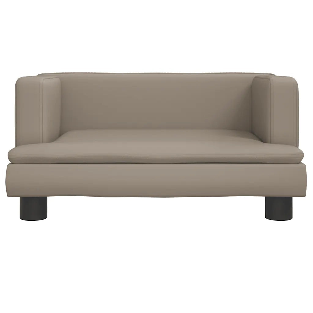 Divano per Bambini-Sofa-Divanetto Cappuccino 60x40x30 cm in Similpelle