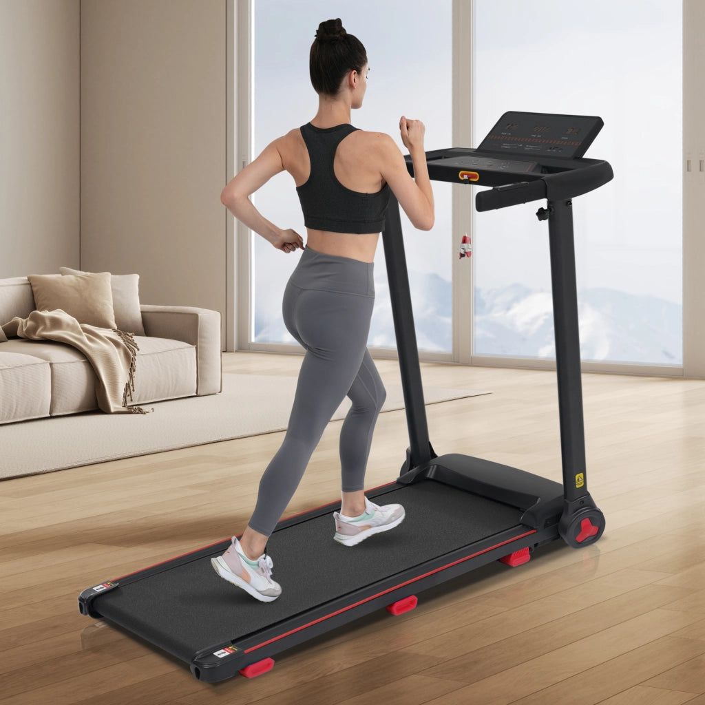 Tapis roulant pieghevole da casa con inclinazione 8%; 3;0 PS; 14 km/h; sensori cardiaci e ricarica USB/Type-C