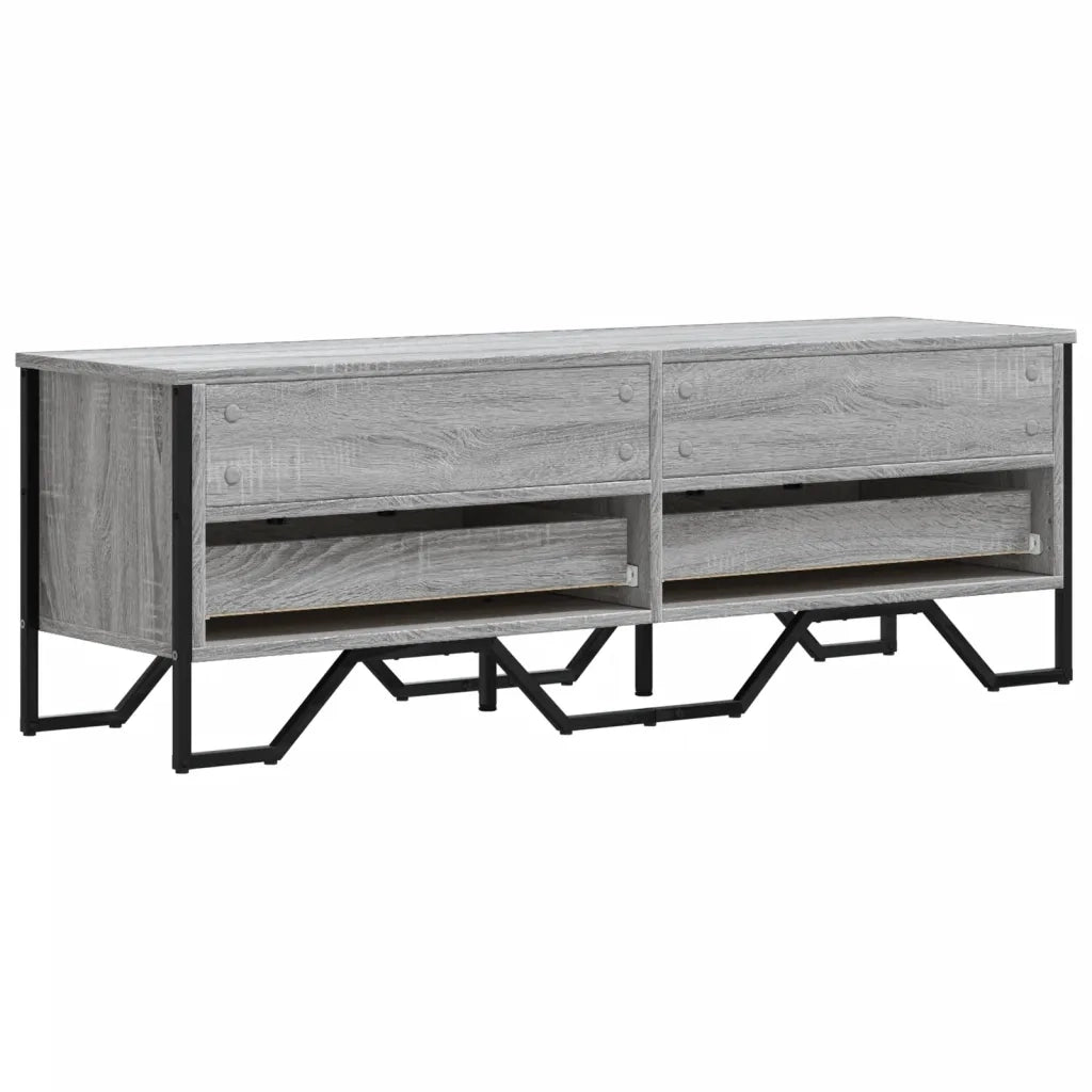 Mobile Porta TV Grigio Sonoma 122x34x41cm in Legno Multistrato 848582