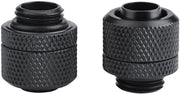 Kit di connettori di raffreddamento acqua a spirale (2 pezzi) in ottone - nero - per l'installazione di raffreddamento acqua per CPU