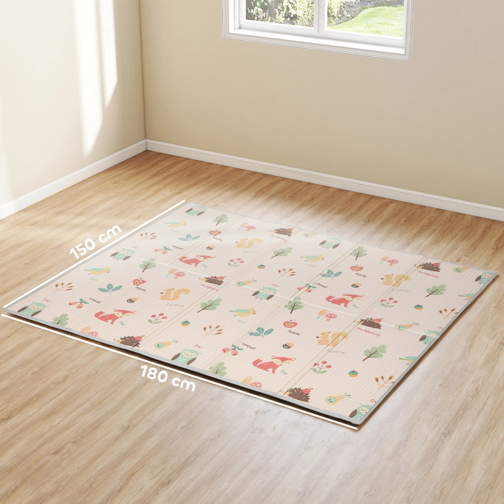 Tappeto Bambini Numeri Lettere Impermeabile ¨C zephmum ¨C Multicolore 180x150x1 cm