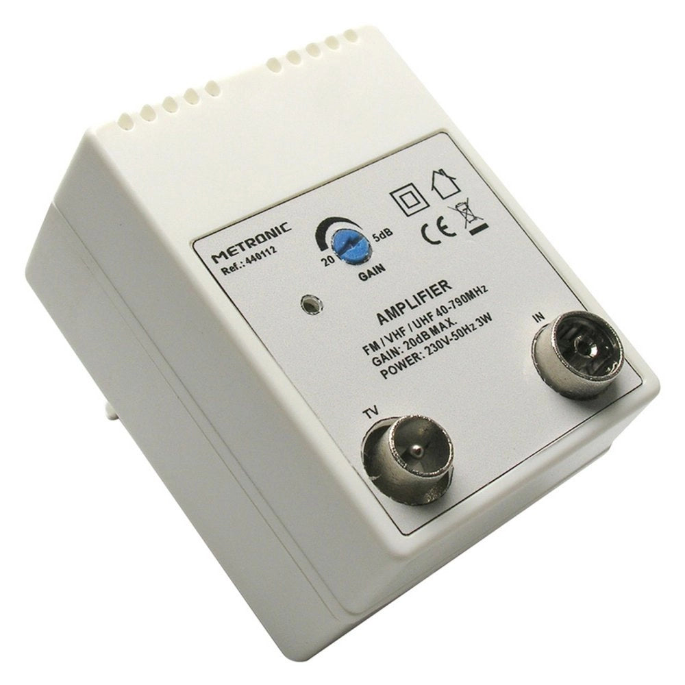 1pz amplificatore interno 1 in/1 out 1 ingresso fm/uhf/vhf - 1 uscita tv cod:ferx.8072310nlm