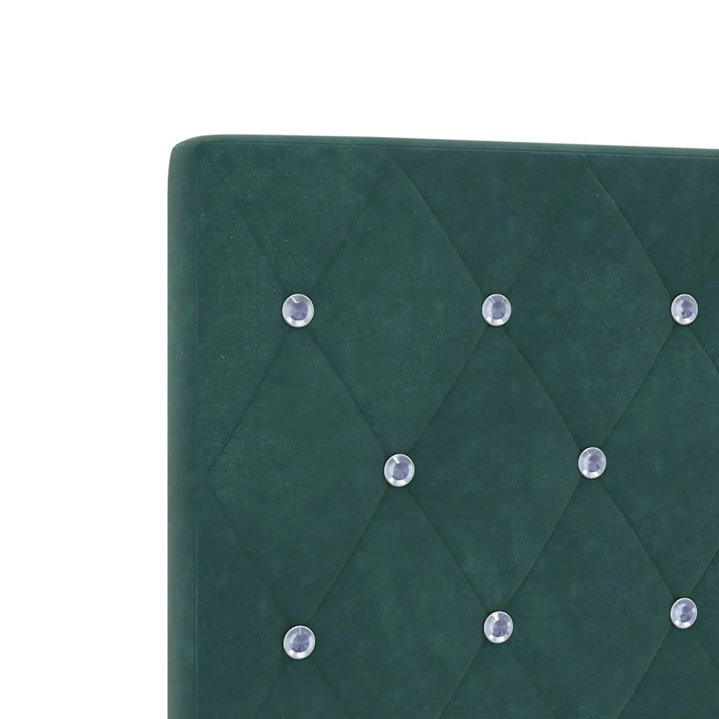 Testiera | Testata LED con strisce LED Verde Scuro 80 cm Velluto