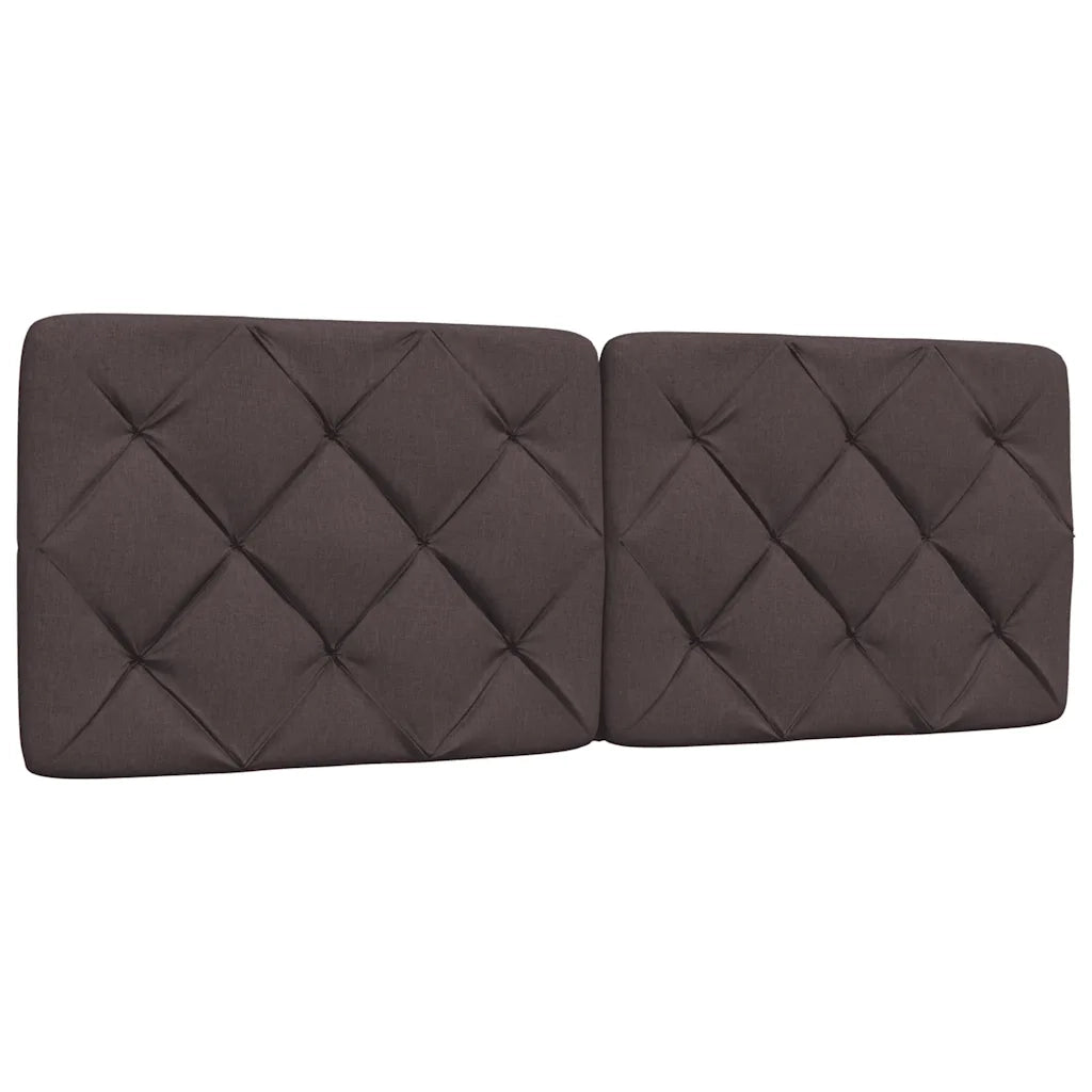Letto matrimoniale | Letto per adulti | Giroletto senza Materasso Marrone Scuro 120x200 cm Tessuto