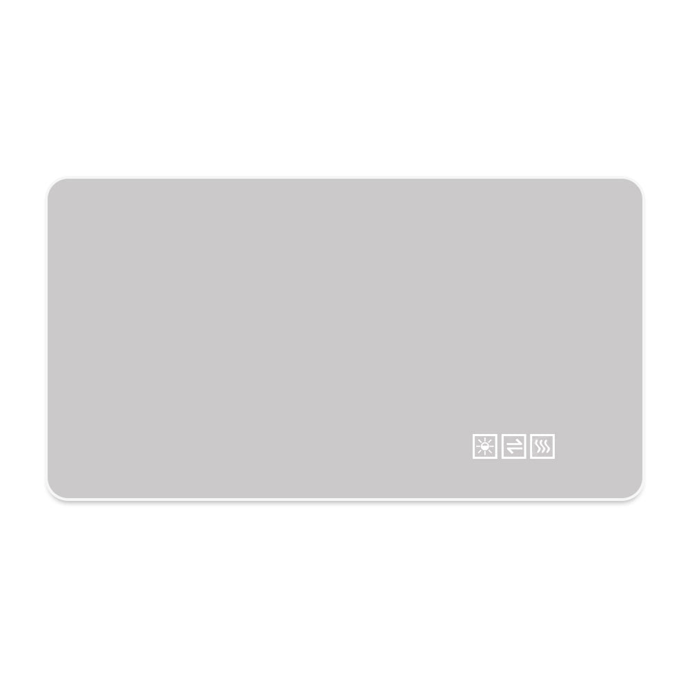 Specchio bagno led 60x100 specchio retroilluminato antiappannamento; luce dimmerabile 3 colori; vetro infrangibile; argento