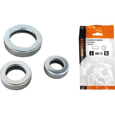 CUSCINETTO CERNIERA A SALDARE ZINCATO SELF WORKIT - MM 10 CF=PZ 4- 2 confezioni